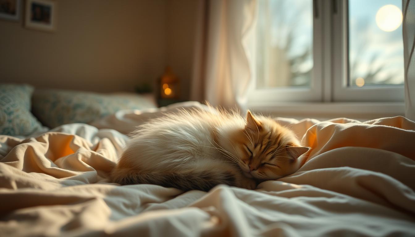 Having a Cat Can Make You Sleep Better