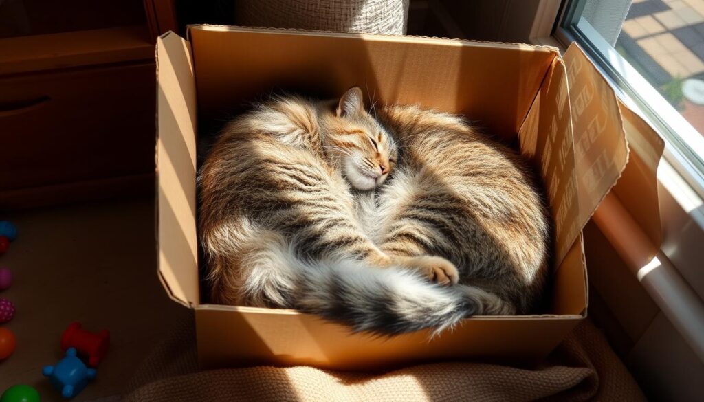 cat in box